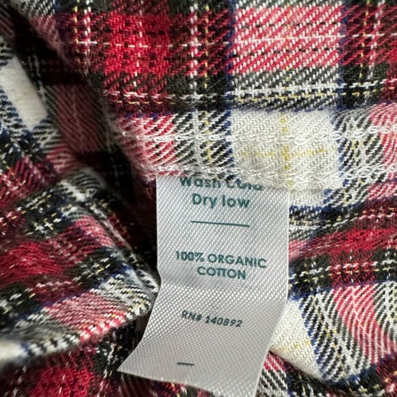 Marine Layer Kendall womens shirt red plaid button down sz medium Collared - Picture 9 of 12